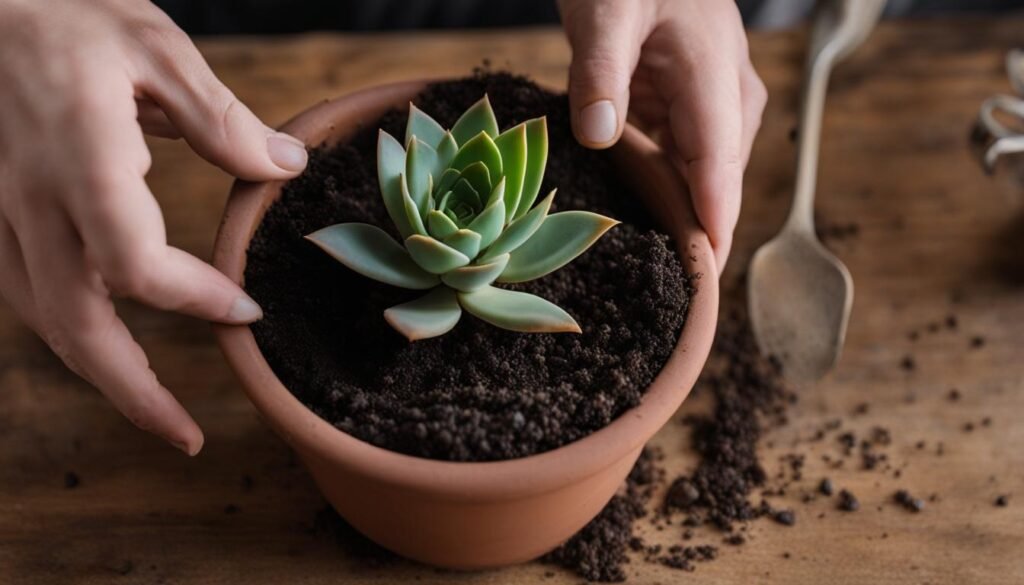planting succulents in pots without drainage holes