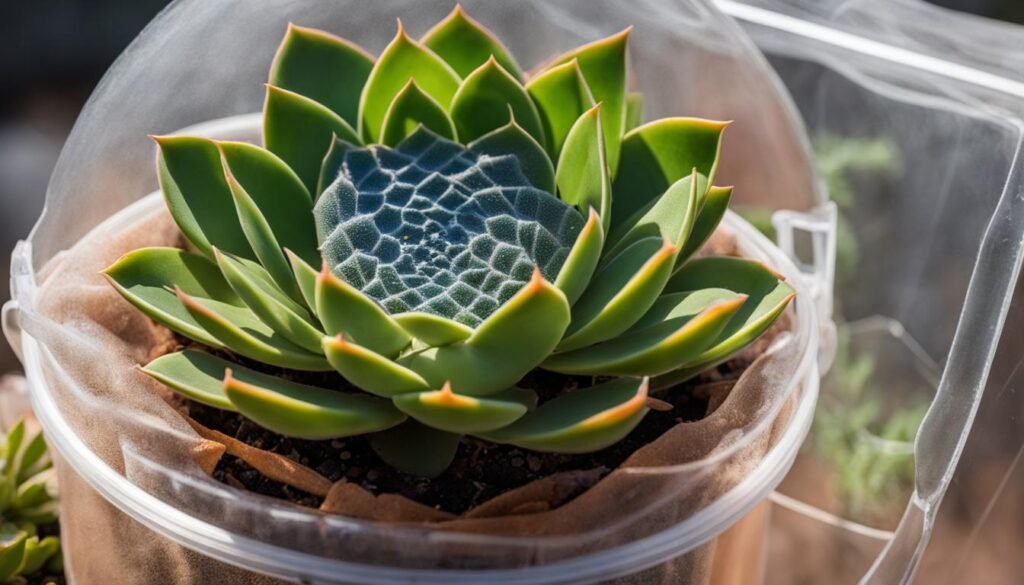 protecting succulents from extreme temperatures