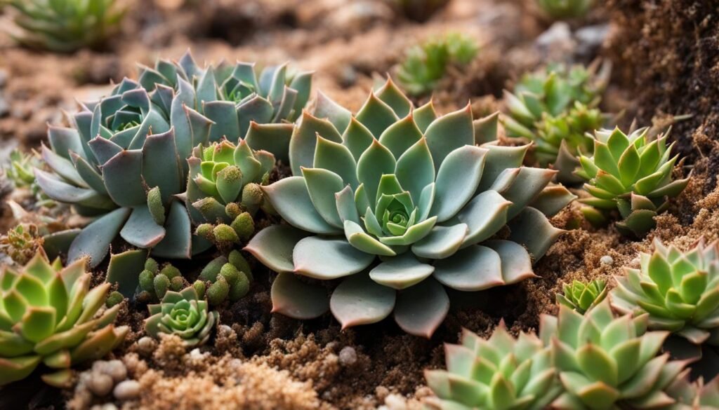 succulents in acidic soil