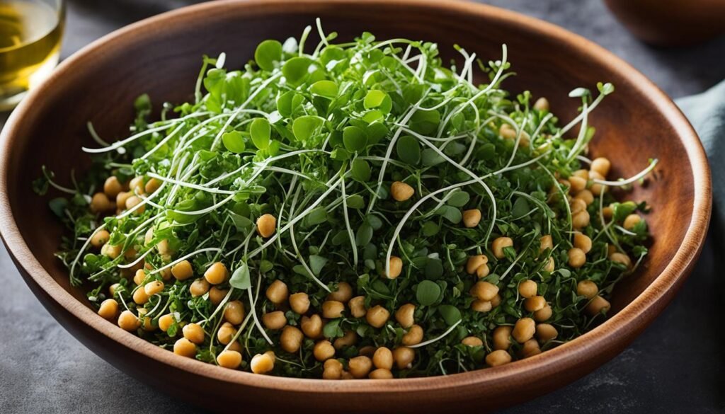 Nutrition of chickpea microgreens