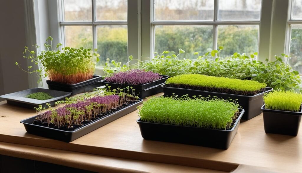 indoor microgreen gardening