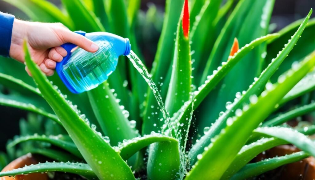 aloe vera watering methods